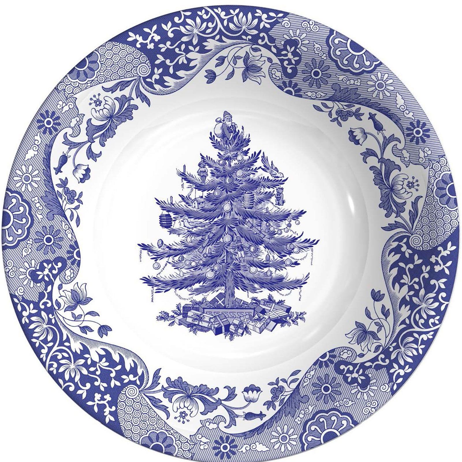 Spode Spode Blue Italian Christmas Tree Skål 20 cm – vinkelbillede (Tallerkener & Skåle)