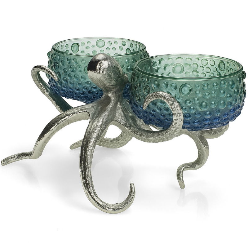 Produktbillede af Blæksprutte Snackskåle 2 Stk. på tilbud i premium kvalitet