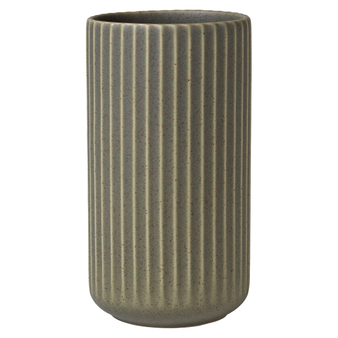 Lyngby porcelæn Lyngby porcelæn Vase 20,5 cm, olivengrøn – vinkelbillede (Vase)