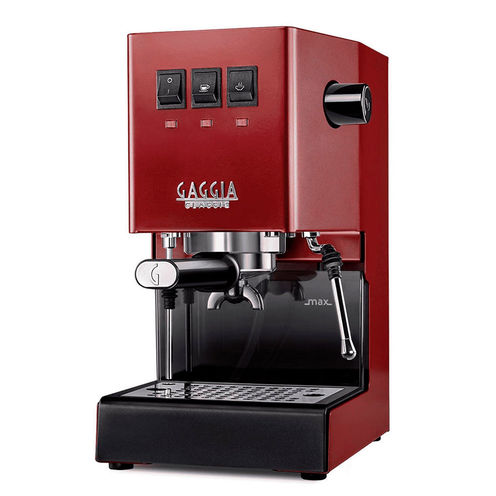 Gaggia Gaggia Classic E24 espressomaskine, rød – frontbillede (Espressomaskiner)