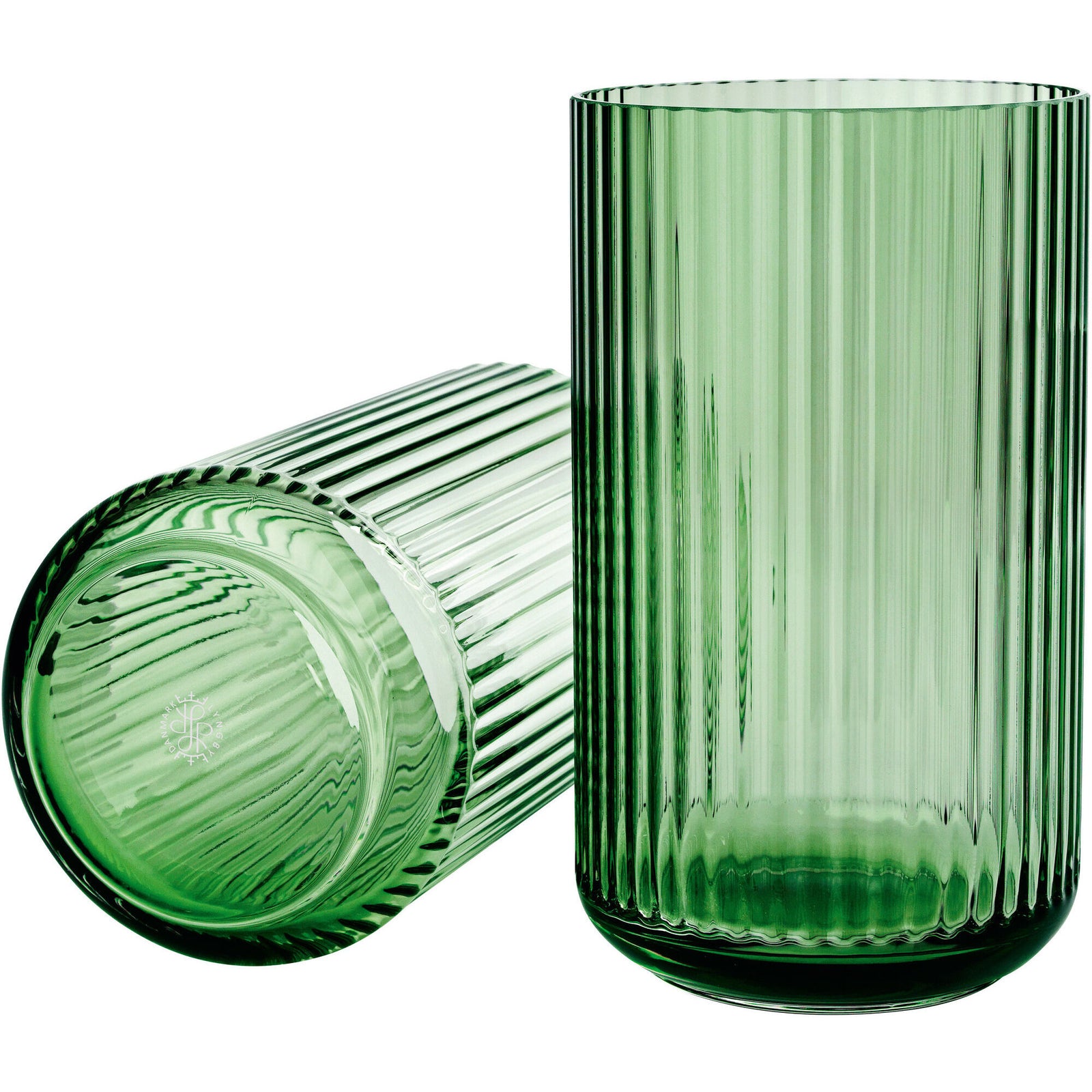 Lyngby porcelæn Lyngby porcelæn Lyngbyvasen 25 cm., glas - copenhagen green ❤ detaljebillede i kategorien Vase