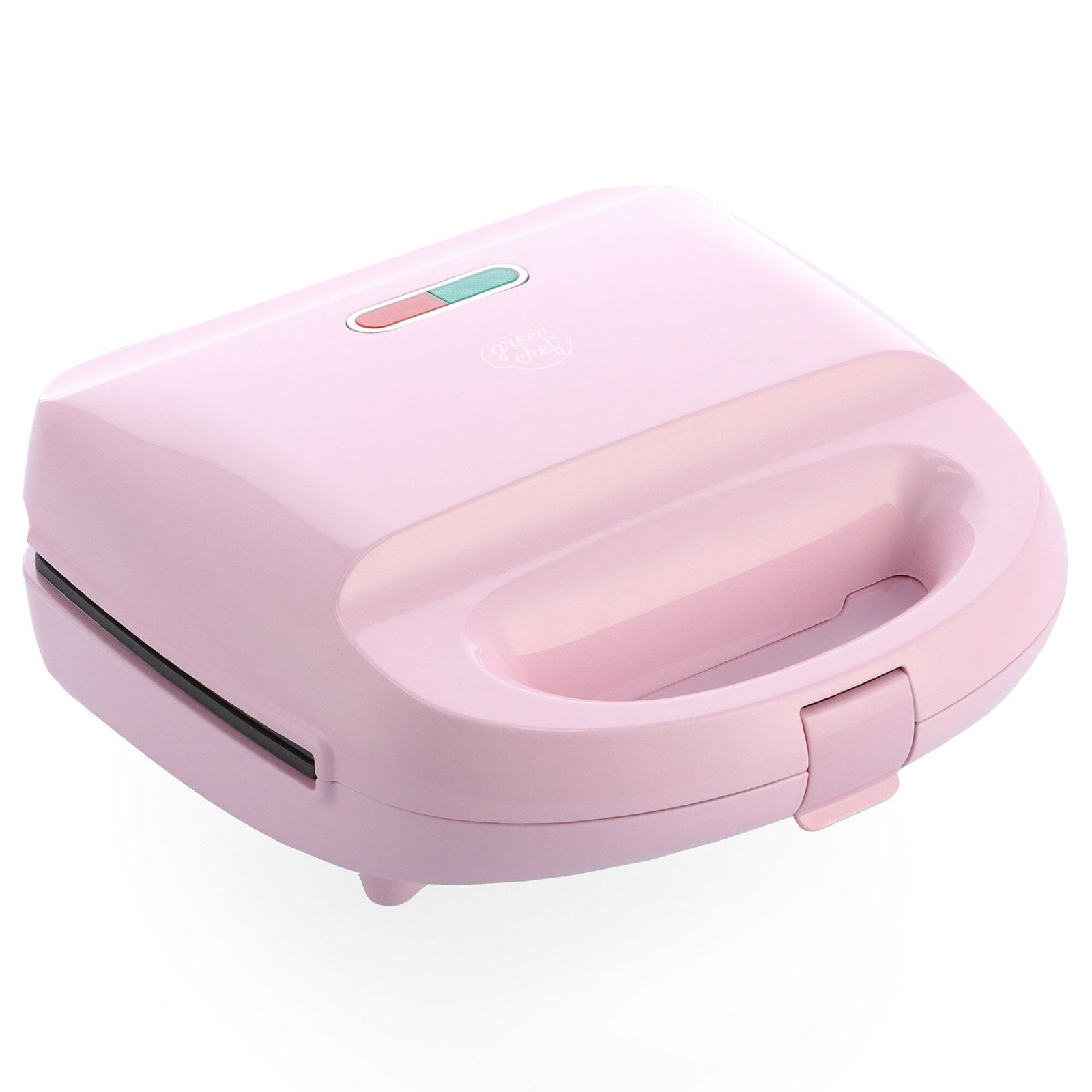 Greenchef Greenchef 3-i-1 sandwichgrill/vaffeljern, pink – close-up (Vaffeljern)