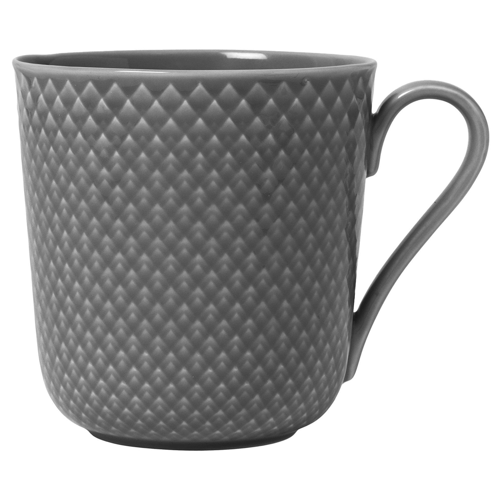 Lyngby porcelæn Lyngby porcelæn Rhombe Earth krus 39 cl, slate – produktbillede (Krus)