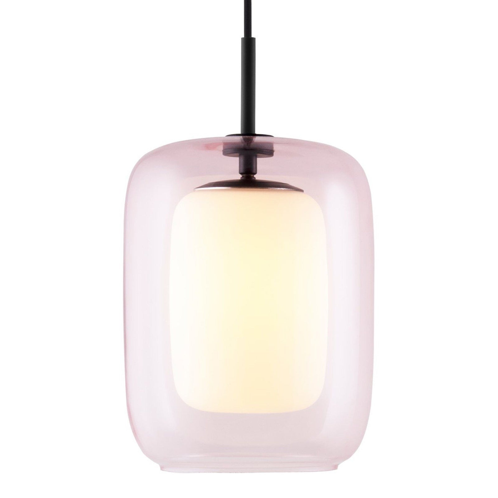 Globen lighting Globen lighting Cuboza loftslampe, 20 cm, fersken/hvid ❤ produktbillede (Lampe)