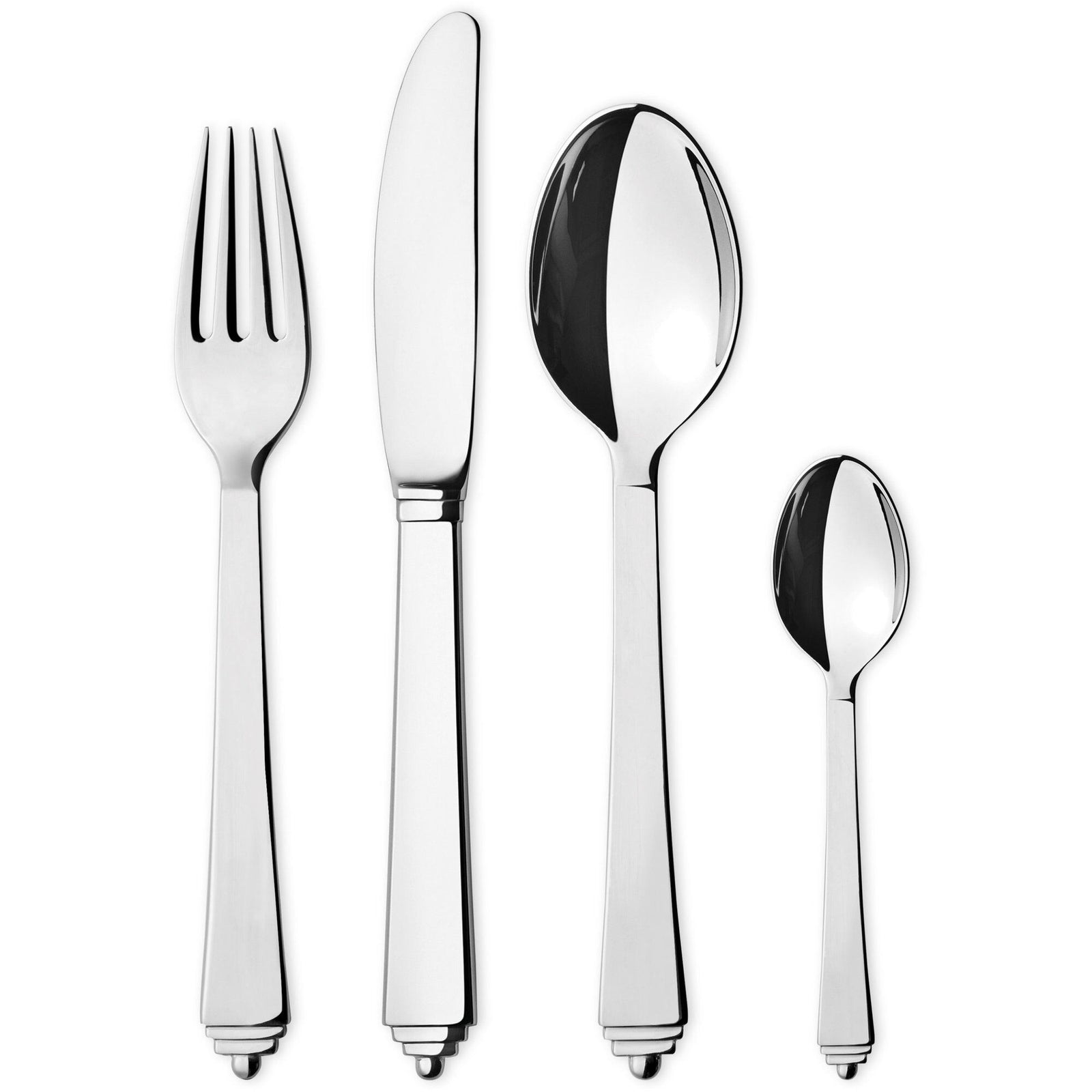 Georg jensen Georg jensen Pyramide bestiksæt, 16 dele – frontbillede (Bestikssæt)