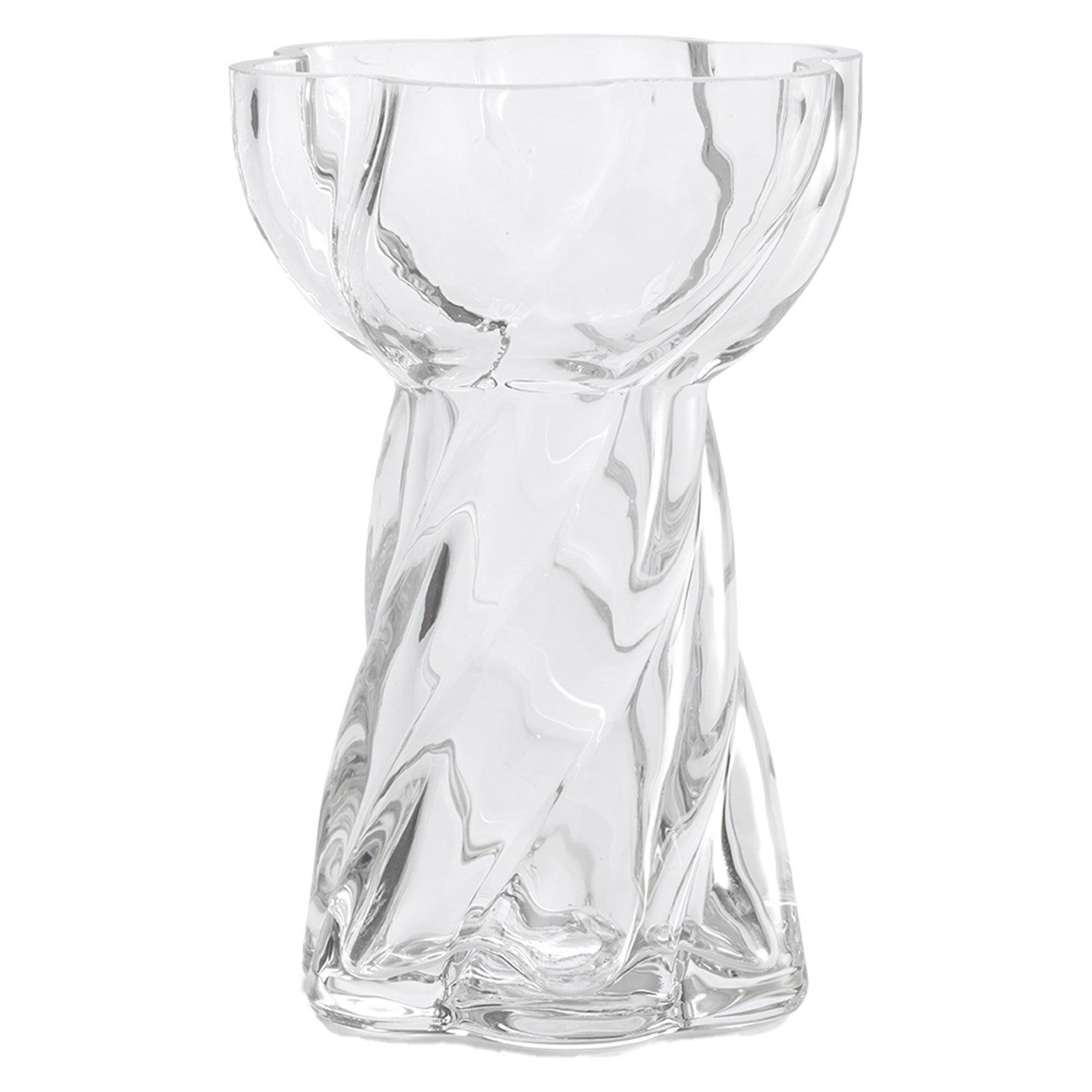 Cooee design Cooee design Bulb Twist løgvase 12 cm, klar ❤ produktbillede i kategorien Vase