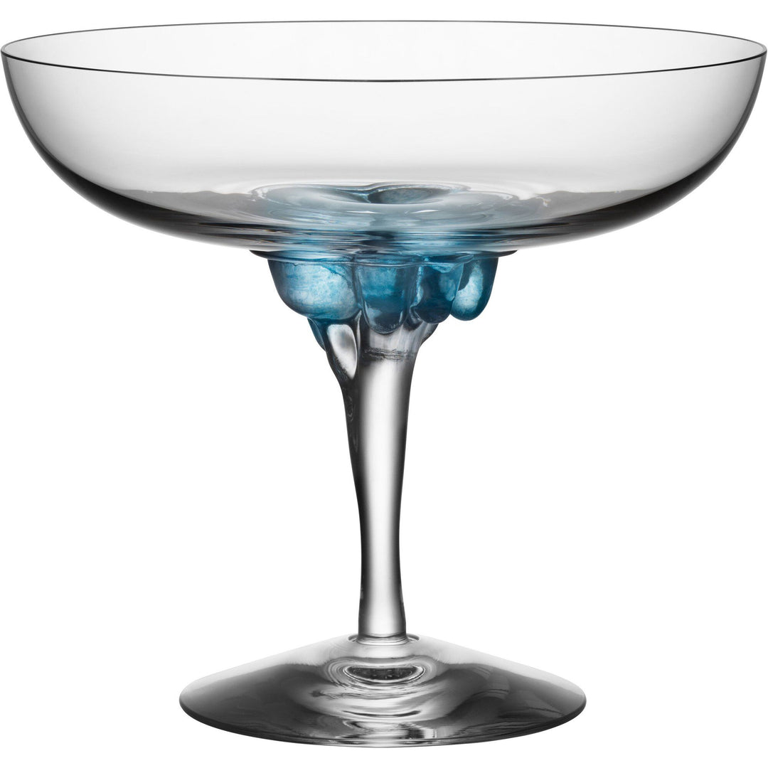 Kosta boda Kosta boda Sugar Dandy Coupe Glas 32 cl. Blå – vinkelbillede (Champagneglas)