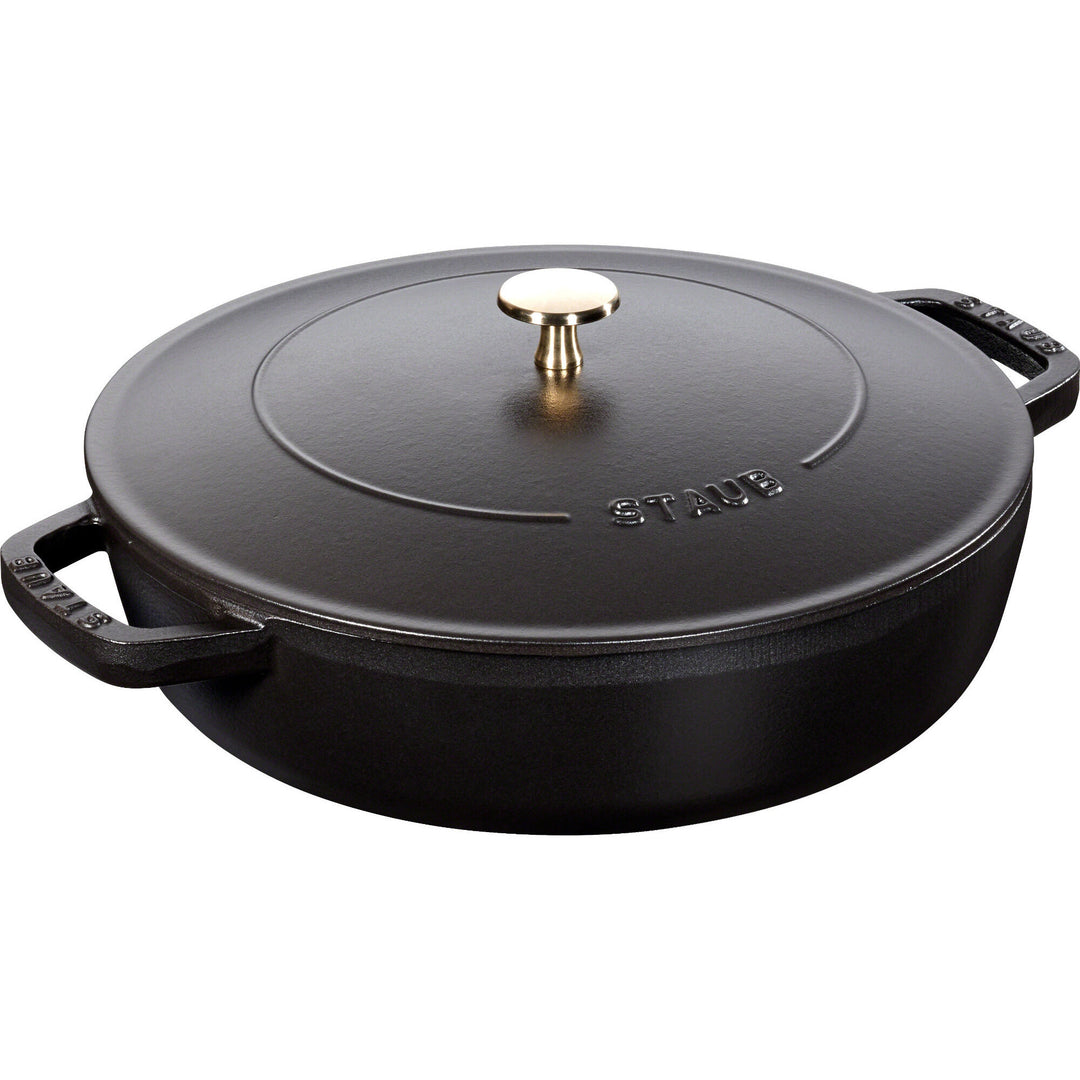 Staub Staub Chistera Sautérgryde 24cm., sort ❤ produktfoto (Traktørpande)