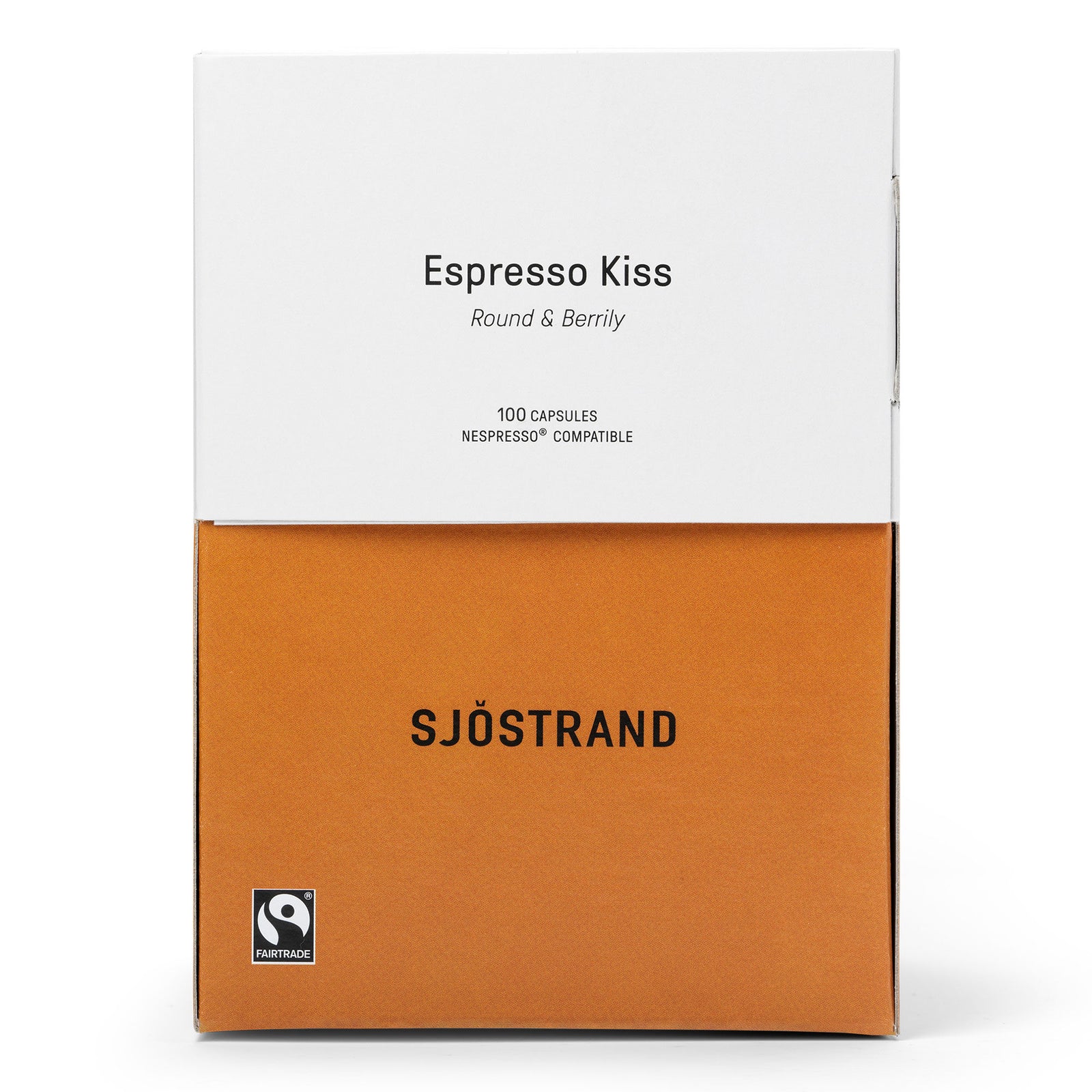 Sjöstrand coffee Sjöstrand coffee Espresso Kiss kaffekapsler 100 stk. ❤ frontbillede (Kaffekapsler)