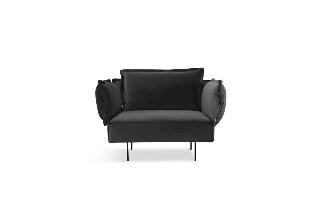 Produktbillede af LOVE SEAT VELVET DARK GRAY 100 i premium kvalitet