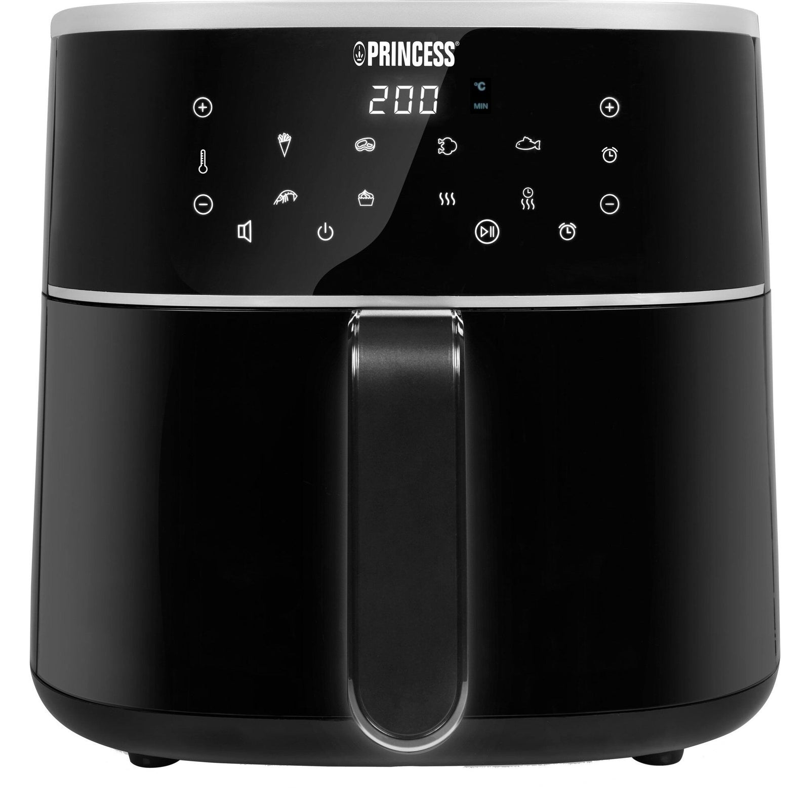 Princess Princess Airfryer 6 liter, sort/sølv ❤ produktfoto (Airfryer)