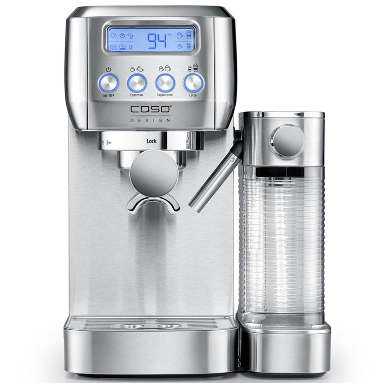 Caso Caso Gourmet Latte Espressomaskine, sølv – produktvisning (Espressomaskiner)