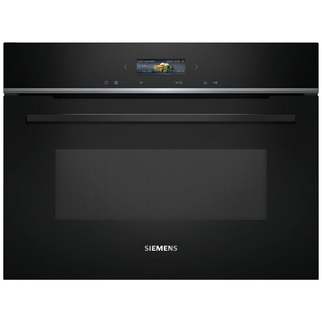 Siemens Siemens CE732GXB1 iQ700 indbygget mikroovn, sort ❤ frontbillede (Mikrobølgeovne)