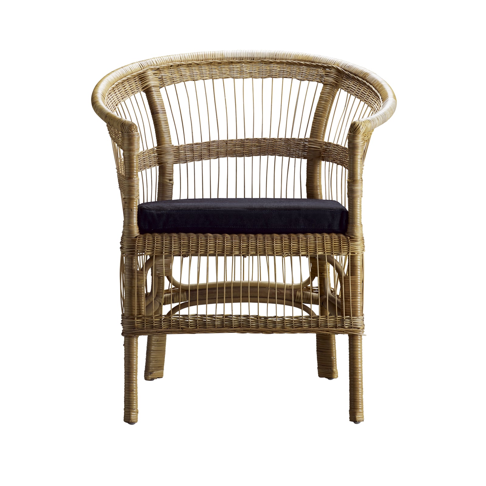 Produktbillede af TINE K HOME STOL RATTAN INKL HYNDE PHANTOM 82 i premium kvalitet