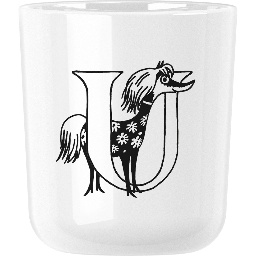 Rig-tig Rig-tig Mumi ABC krus, 0,2 liter, U ❤ detaljebillede (Moomin)