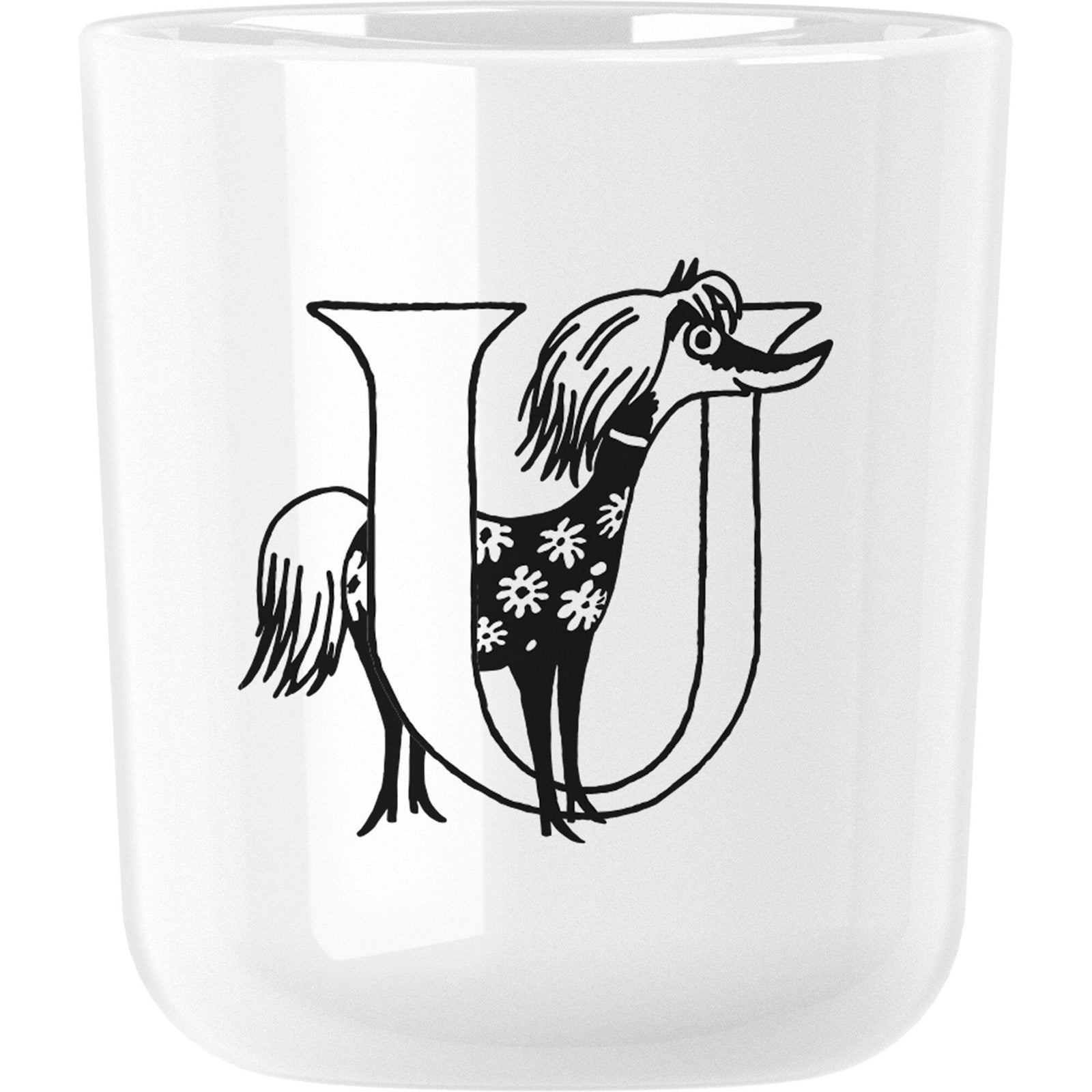 Rig-tig Rig-tig Mumi ABC krus, 0,2 liter, U ❤ detaljebillede (Moomin)