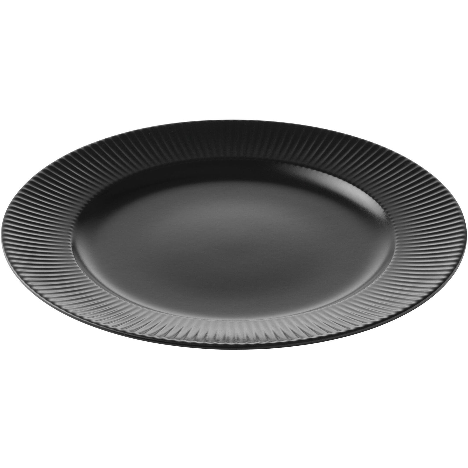 Aida Aida Groovy Middagstallerken 27 cm., sort – frontbillede (Madtallerken)