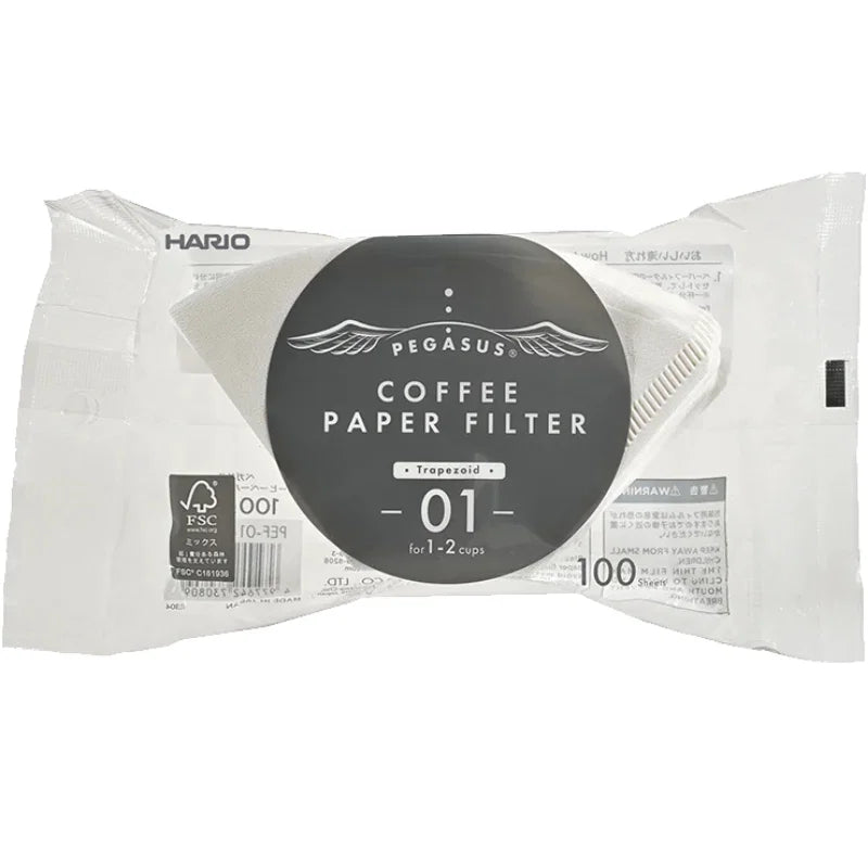 Pegasus Papirfilter 01 Hvide 100 Stk. Hario