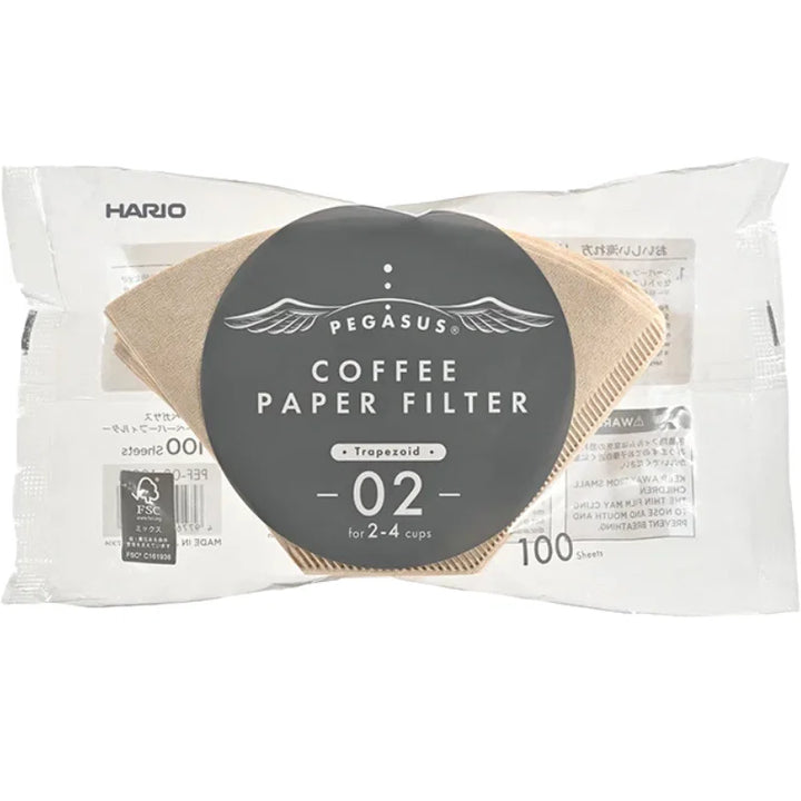 Pegasus Papirfilter 02 Natur 100 Stk. Hario