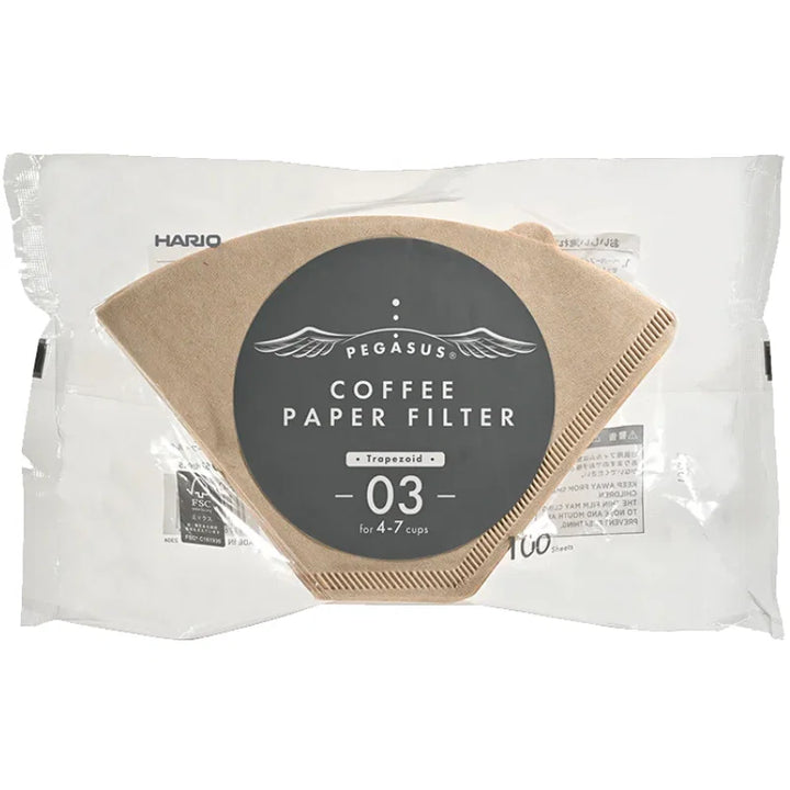 Pegasus Papirfilter 03 Natur 100 Stk. Hario