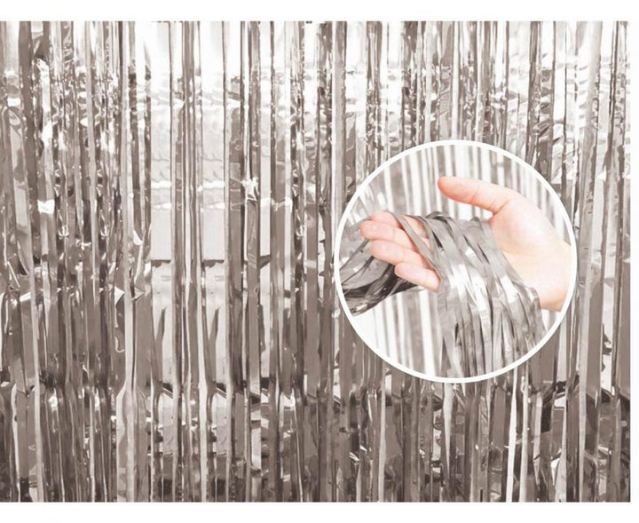 Produktbillede af Festgardin Sølv 90x240 Cm på tilbud i premium kvalitet