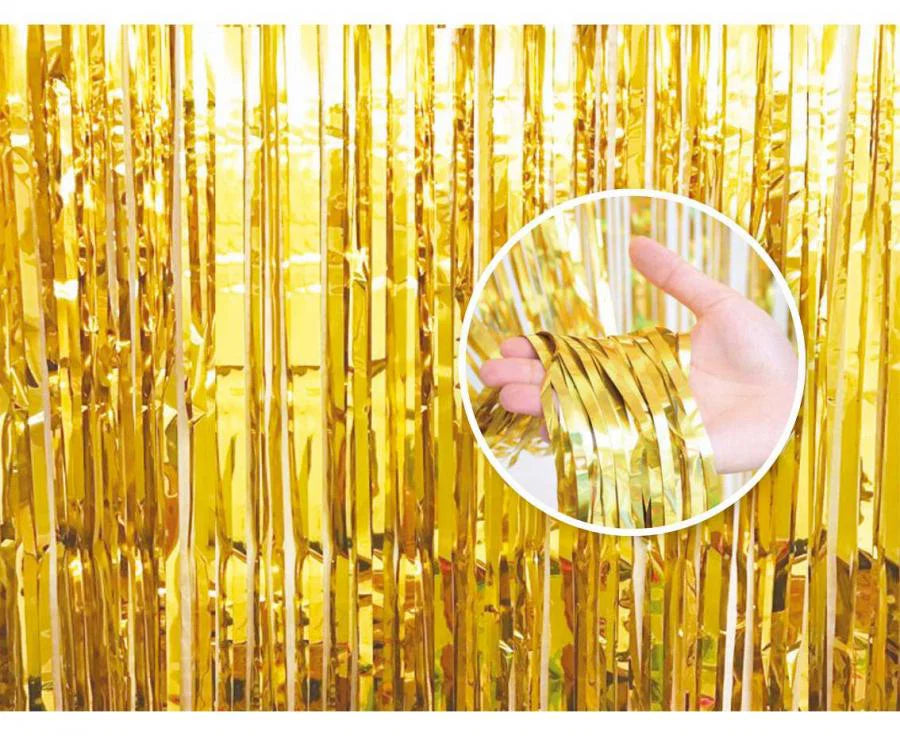 Festgardin Guld 90x240 Cm