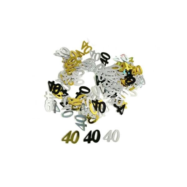 Foliekonfetti B&C Nummer 40 18g Sort-sølv-guld Assorteret ❤ Kæmpe udvalg i Godan ❤ Billig fragt og hurtig levering 2 - 5 hverdage - Varenummer: BAR-774213 / Ean: '5902973152081 på lager - Udsalg på Fest | Sæson Fester | Fødselsdag Spar op til 67% - Over 1150 kendte brands på udsalg