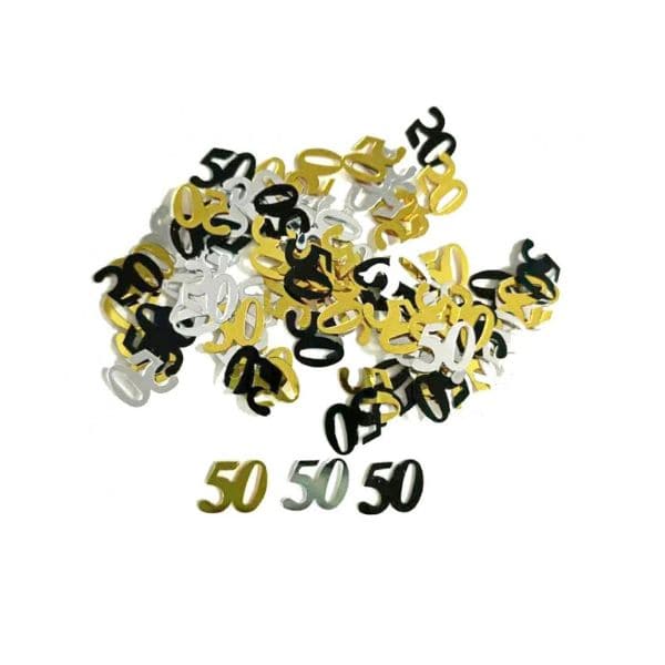 Foliekonfetti B&C Nummer 50 18g Sort-sølv-guld Assorteret ❤ Kæmpe udvalg i Godan ❤ Billig fragt og hurtig levering 2 - 5 hverdage - Varenummer: BAR-774215 / Ean: '5902973152104 på lager - Udsalg på Fest | Sæson Fester | Fødselsdag Spar op til 66% - Over 1150 kendte brands på udsalg
