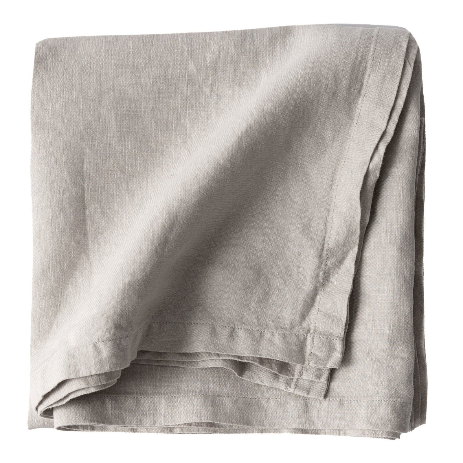 Tell me more Tell me more Dug i hør 145 x 145 cm, warm grey – billede i brug (Dug)