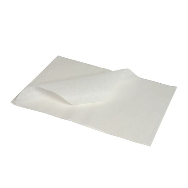 Produktbillede af Fedttæt Papir Hvid 25 x 20 Cm 1000 Stk. Genware på tilbud i brug