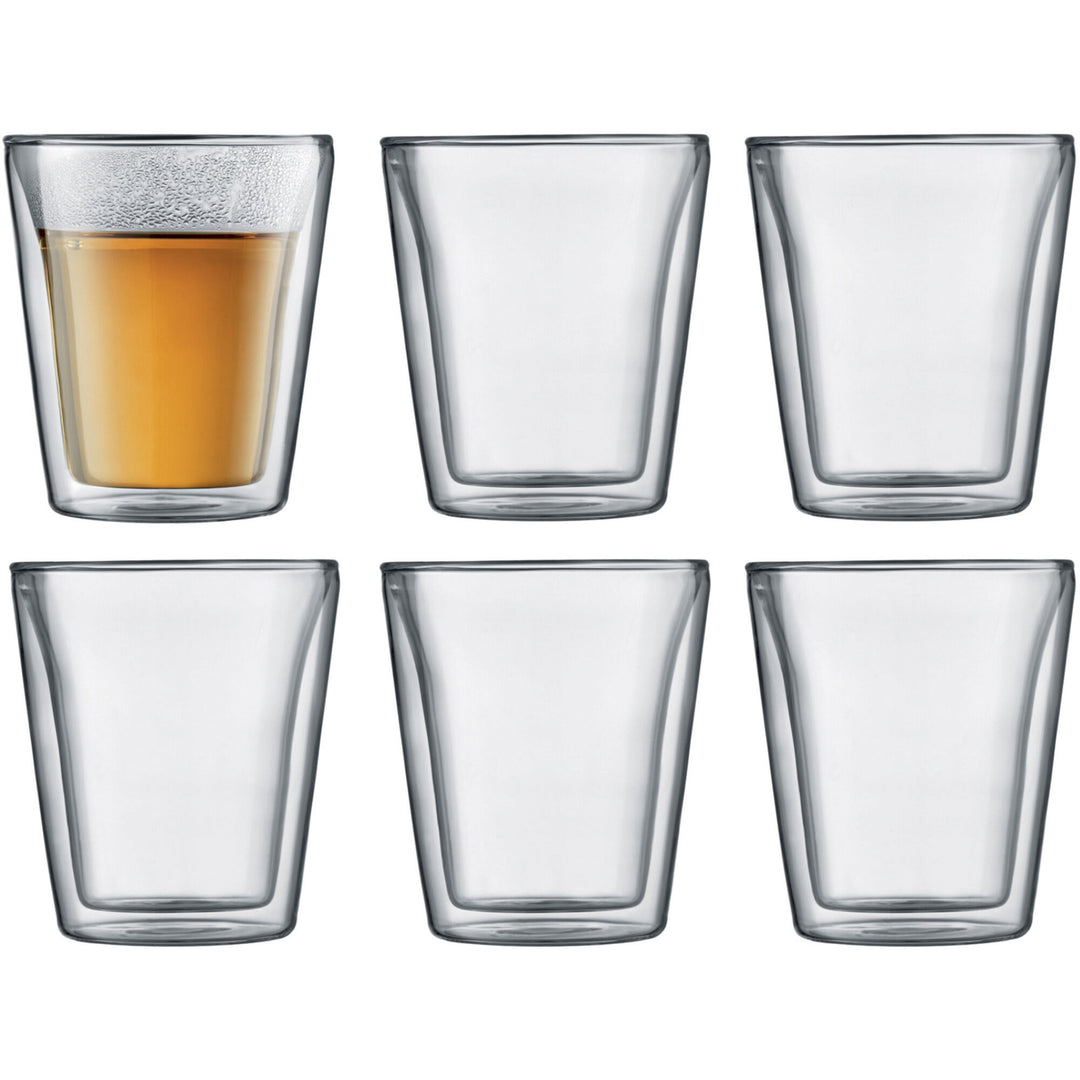 Bodum Bodum CANTEEN Dobbeltvægget glas, 6 stk. - 0,2 l – billede i brug (Glas)