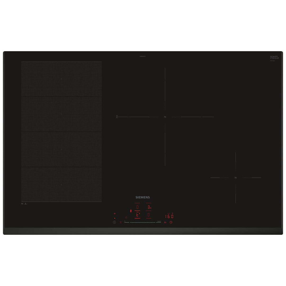 Siemens Siemens EX851HEC1E iQ700 induktionskogeplade, sort ❤ frontbillede (Induktionskogeplade)