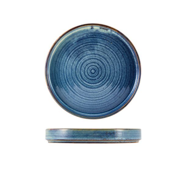 Produktbillede af Terra Aqua Blå Præsentationstallerken 18cm Genware på tilbud i brug