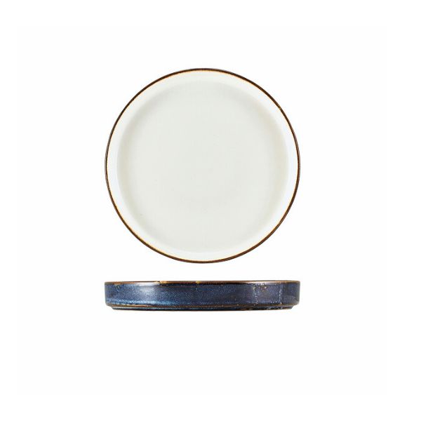 Produktbillede af Terra Aqua Blå To-tonet Præsentationstallerken 21cm Genware på tilbud i brug