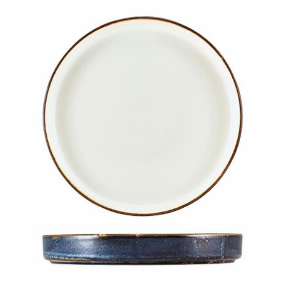 Produktbillede af Terra Aqua Blå To-tonet Præsentationstallerken 26cm Genware på tilbud i brug