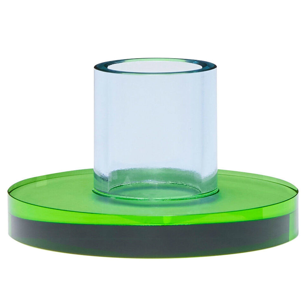 Hübsch Hübsch Astra lysestage 7 cm, blå/grøn ❤ produktvisning (Lysestage)