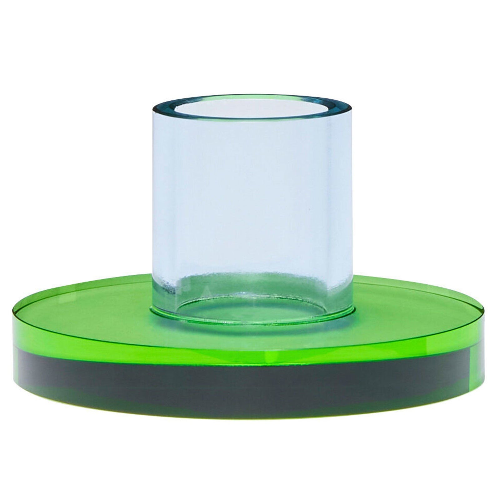 Hübsch Hübsch Astra lysestage 7 cm, blå/grøn ❤ produktvisning (Lysestage)