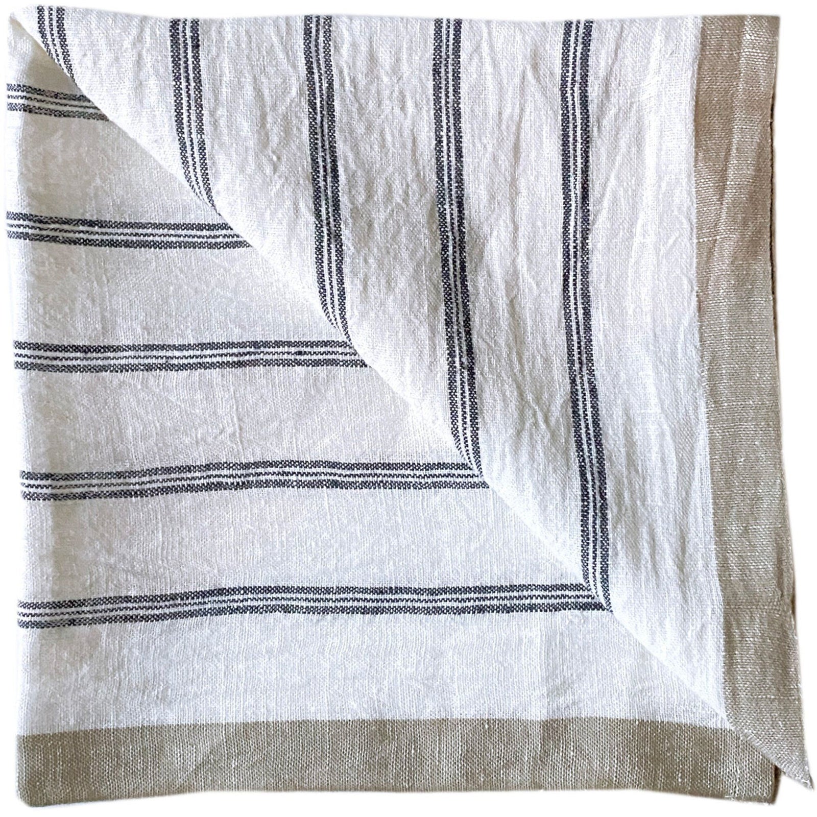 Tell me more Tell me more Maya serviet 50x50 cm, navy stripe – produktfoto (Serviet)