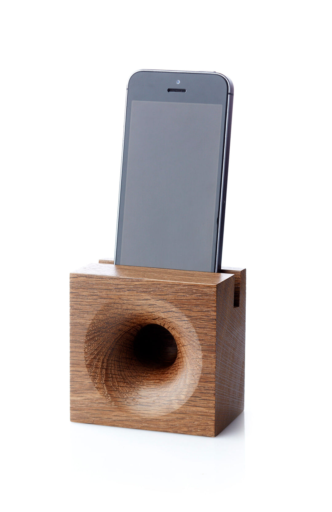 WE DO WOOD Sono Ambra Phone højttaler til smartphones røgfarvet eg