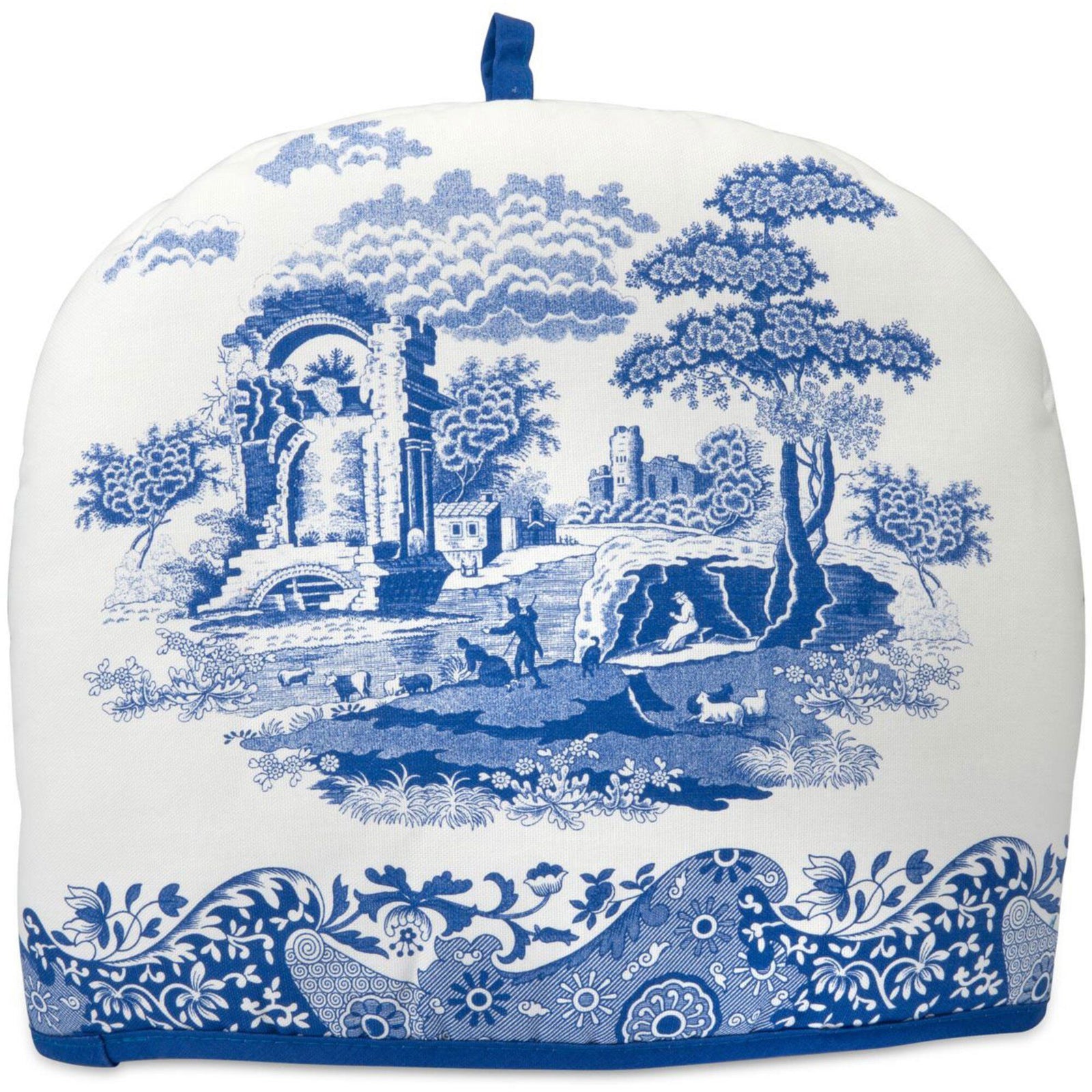 Spode Spode Blue Italian Tehætte ❤ vinkelbillede (Tehætte)