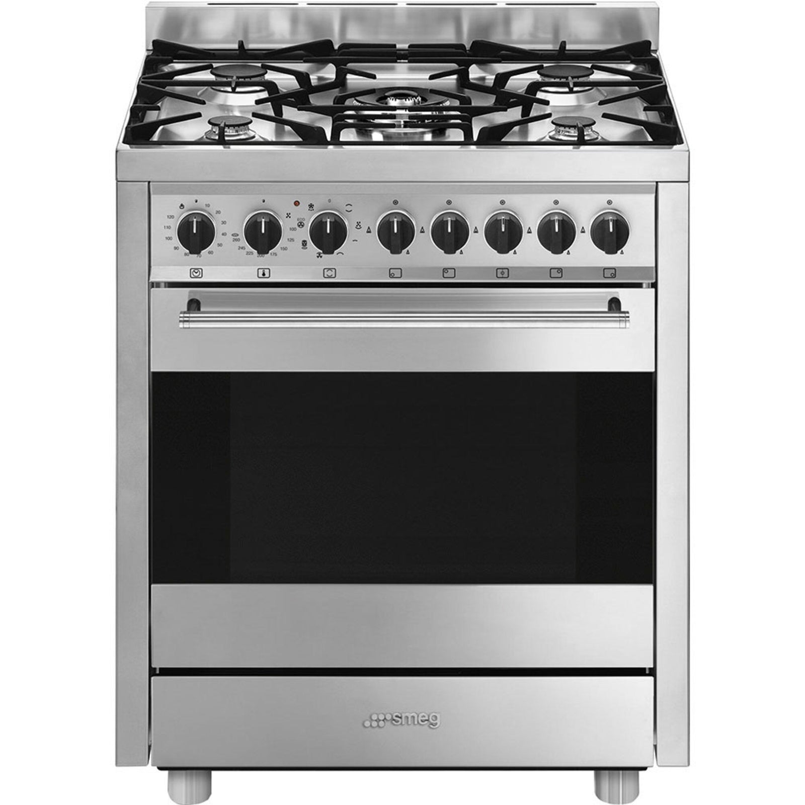 Smeg Smeg Mista gaskogekomfur, rustfrit stål ❤ detaljebillede (Gasblus)