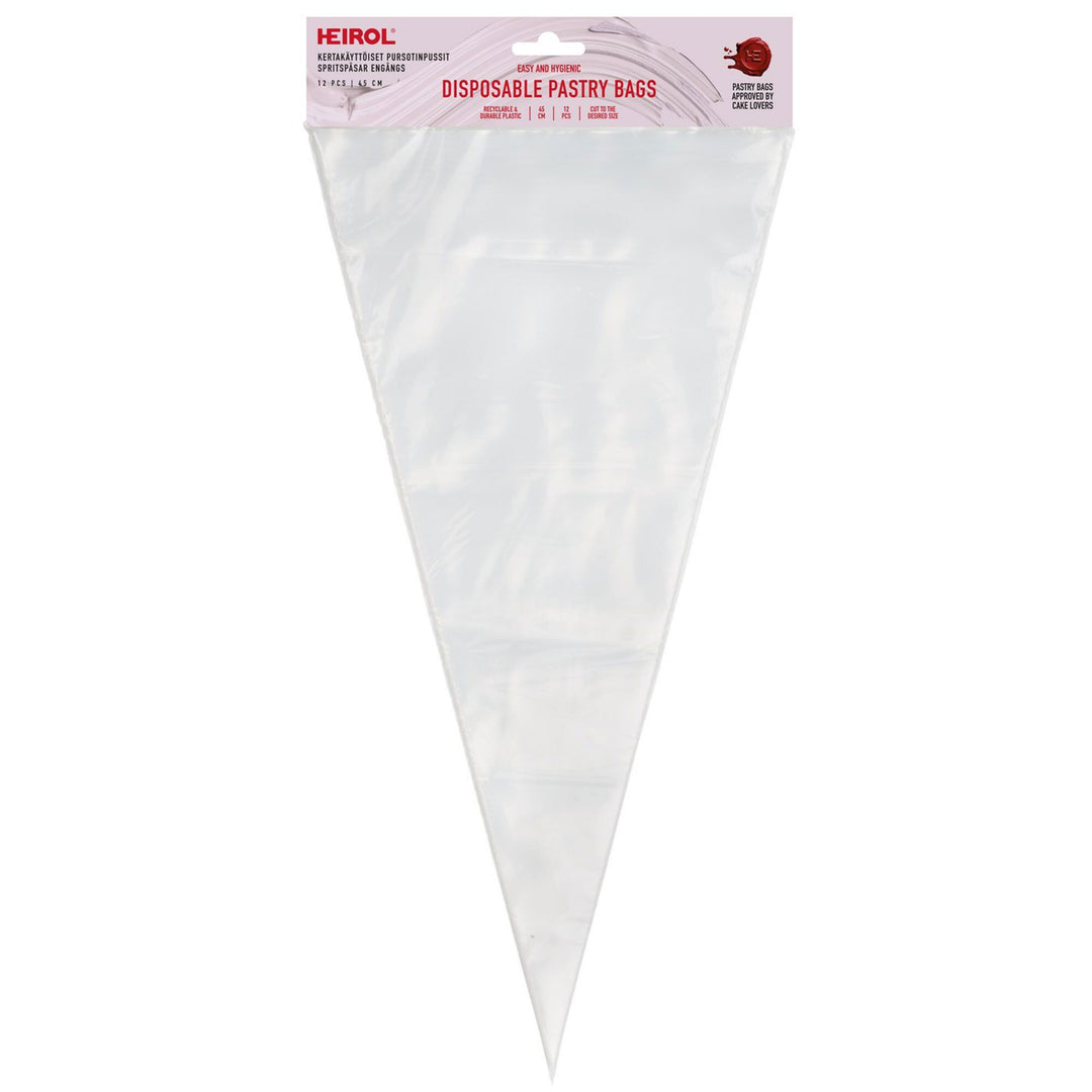 Heirol Heirol Engangssprøjteposer 45 cm, 12 stk. – vinkelbillede (Engangs sprøjtepose)