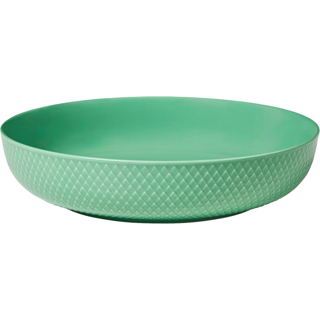 Lyngby porcelæn Lyngby porcelæn Rhombe serveringsskål 28 cm, grøn – produktvisning (Serveringsskål)