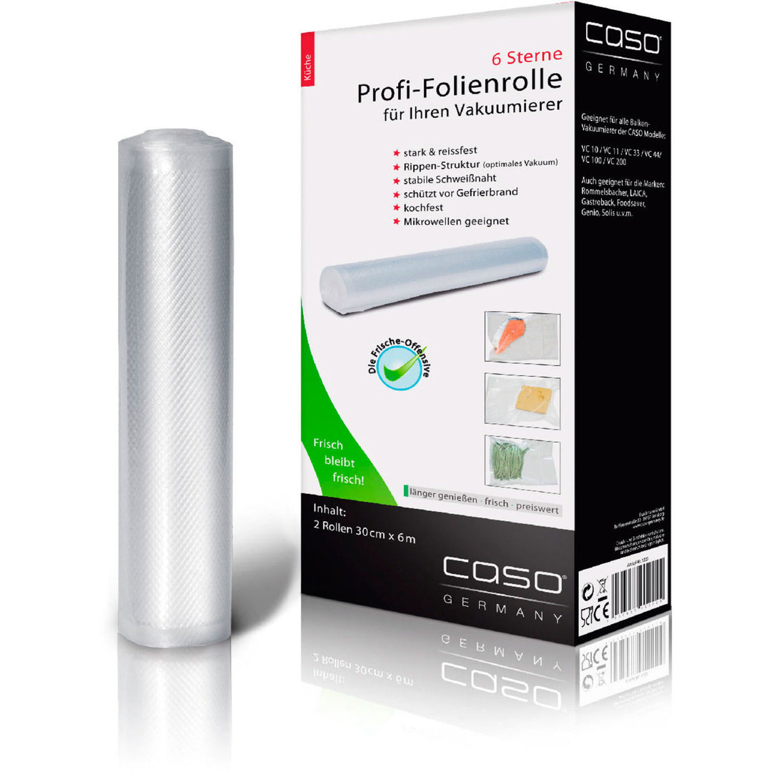 Caso Caso 2 stk. 30 x 600 cm. folieruller ❤ frontbillede (Vakuumposer)