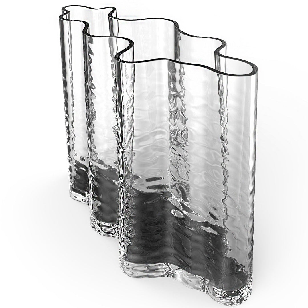 Cooee design Cooee design Gry Wide vase, 24 cm, clear – produktbillede (Vase)