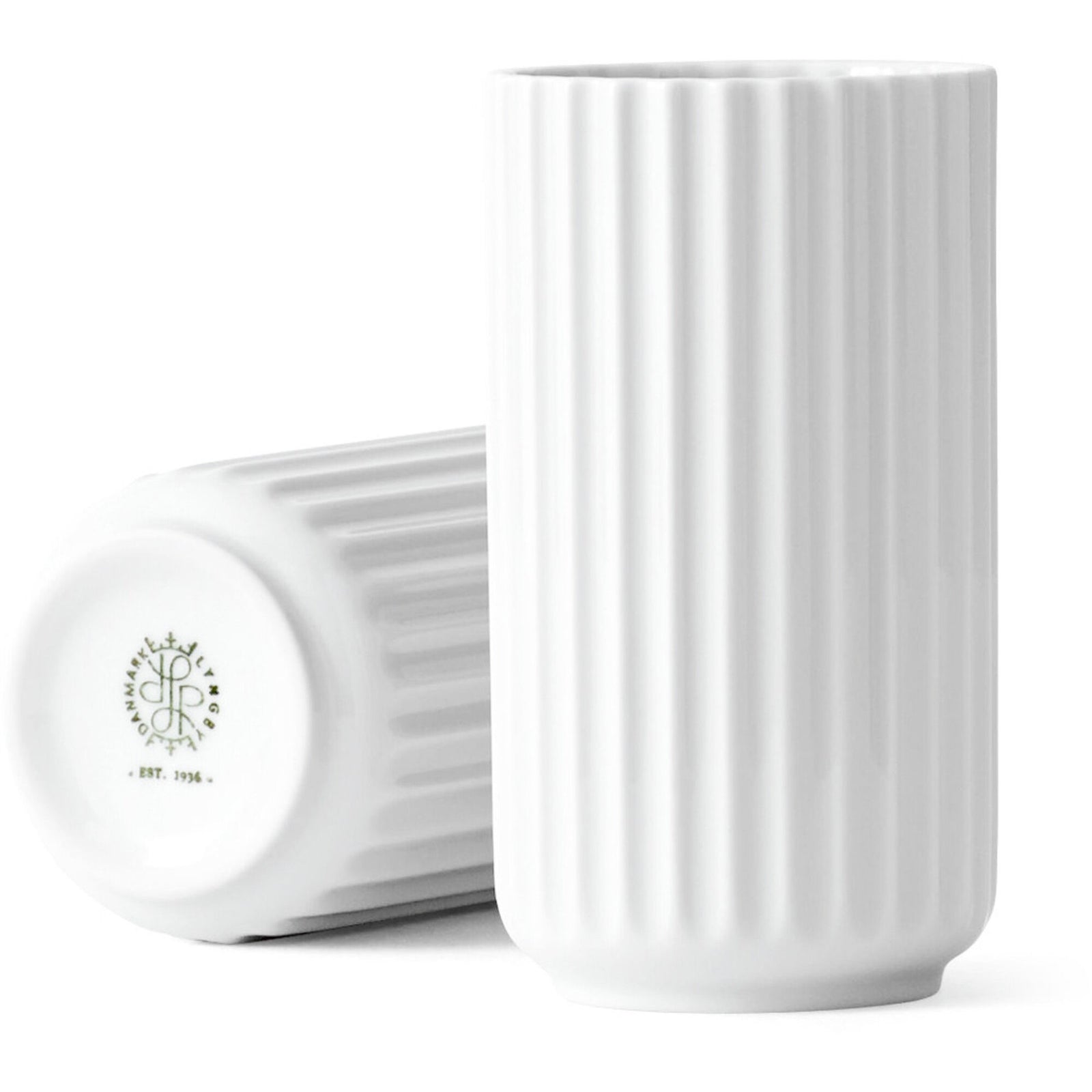 Lyngby porcelæn Lyngby porcelæn Lyngbyvasen 12 cm., porcelæn - hvid – produktvisning (Vase)