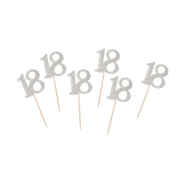 Produktbillede af B&C Picks 18 Sølv 6 Stk. på tilbud i brug