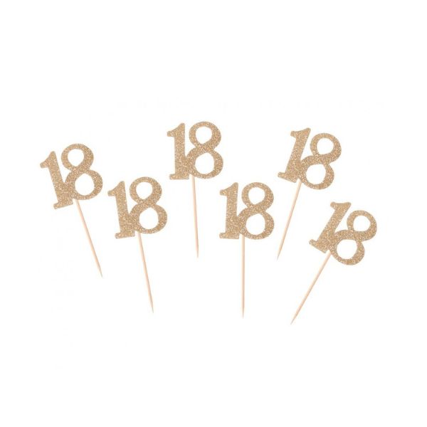 Produktbillede af B&C Picks 18 Guld 6 Stk. på tilbud i brug