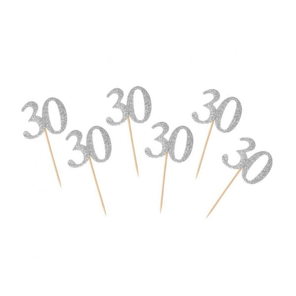 Produktbillede af B&C Picks 30 Sølv 6 Stk. på tilbud i brug