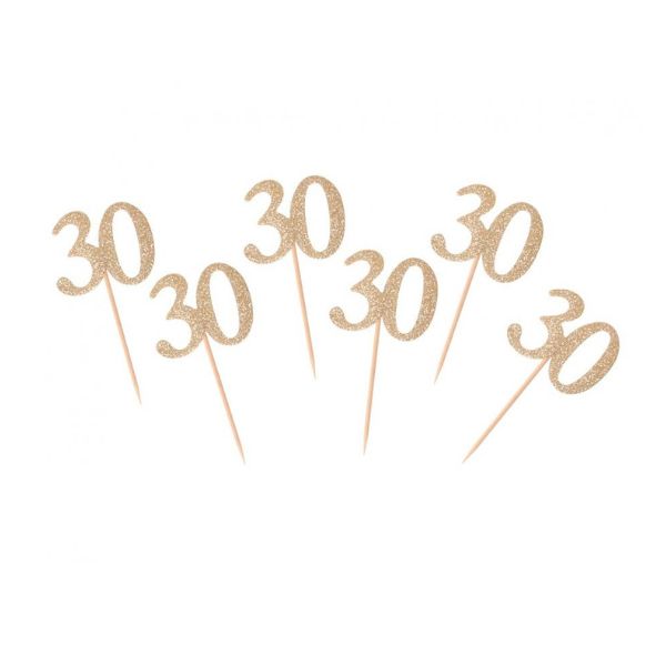 Produktbillede af B&C Picks 30 Guld 6 Stk. på tilbud i brug